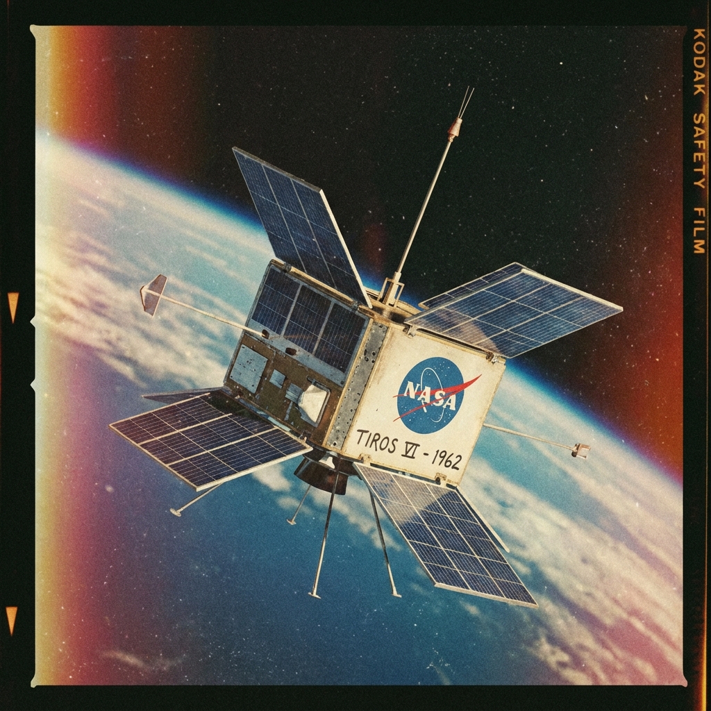 Diseño retro de primeros paneles espaciales